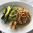 A photo of a seafood special dish at the Shoals Restaurant.